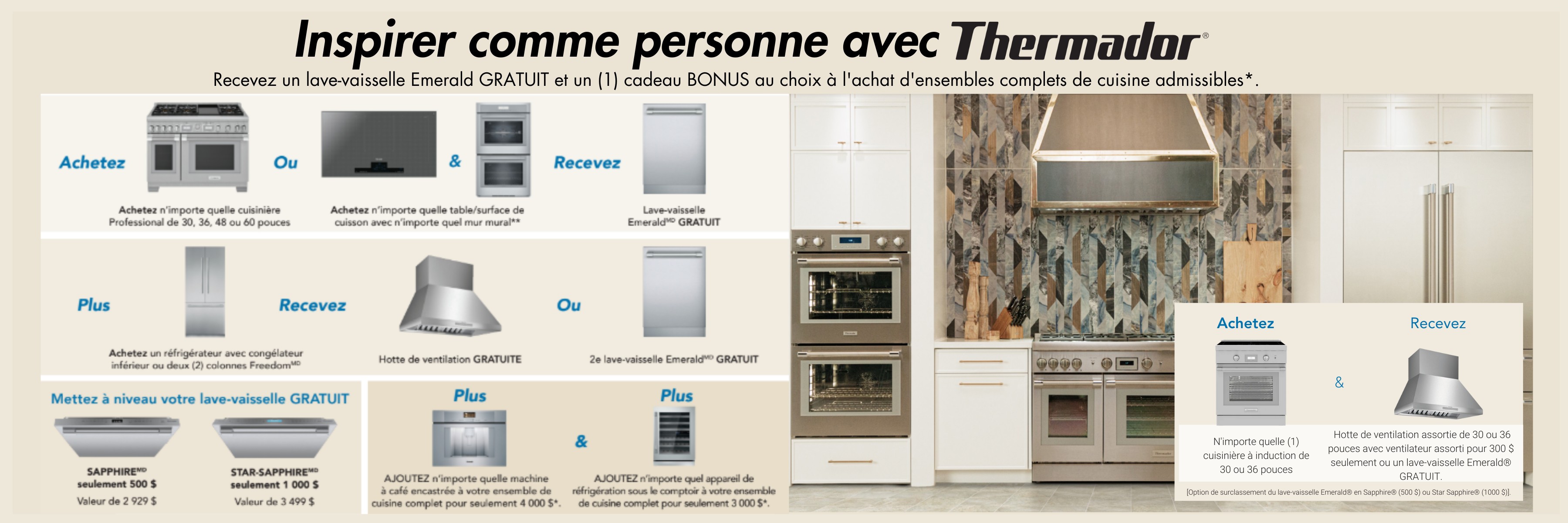 Promotion électroménagers Thermador