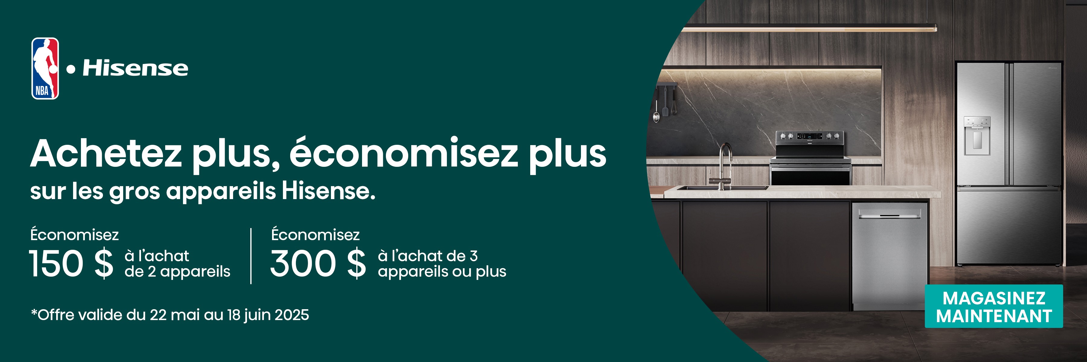 Promotion électroménagers Hisense