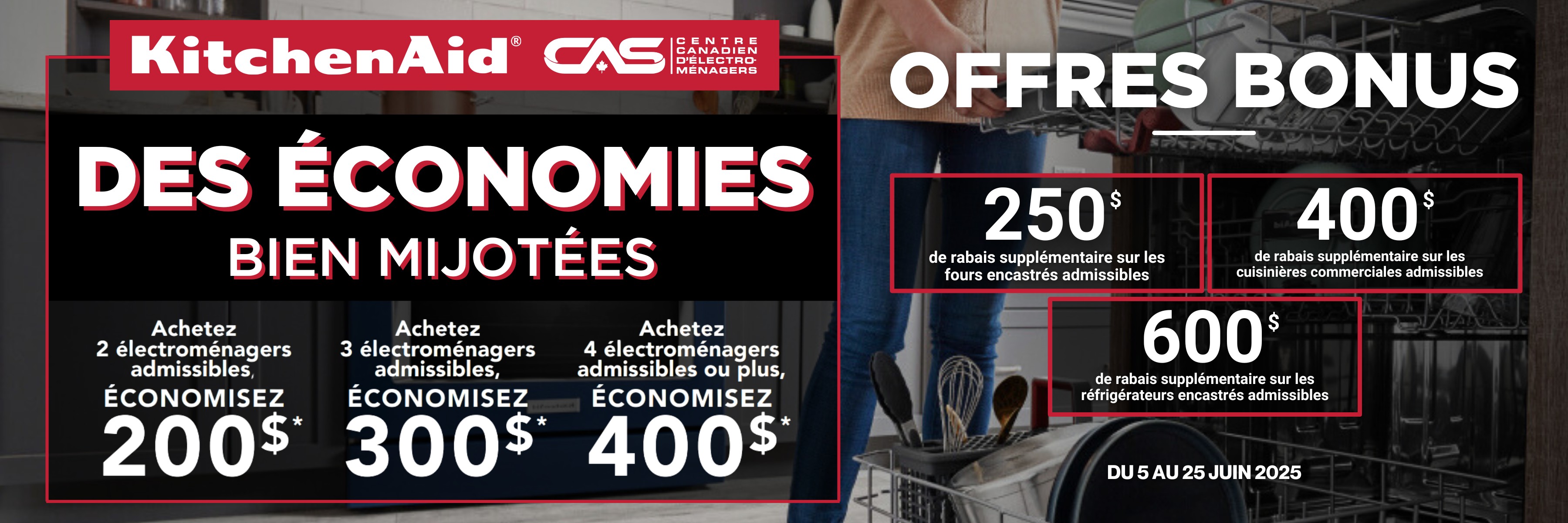 Promotion électroménagers KitchenAid