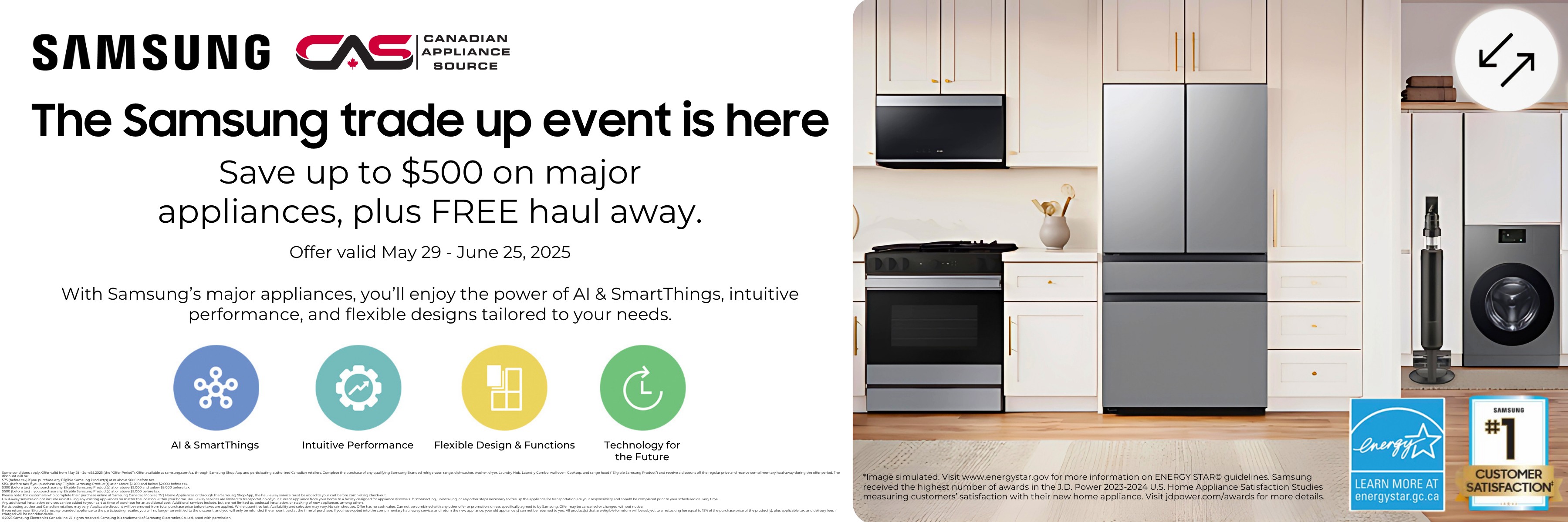 Samsung Trade-Up appliances promotion