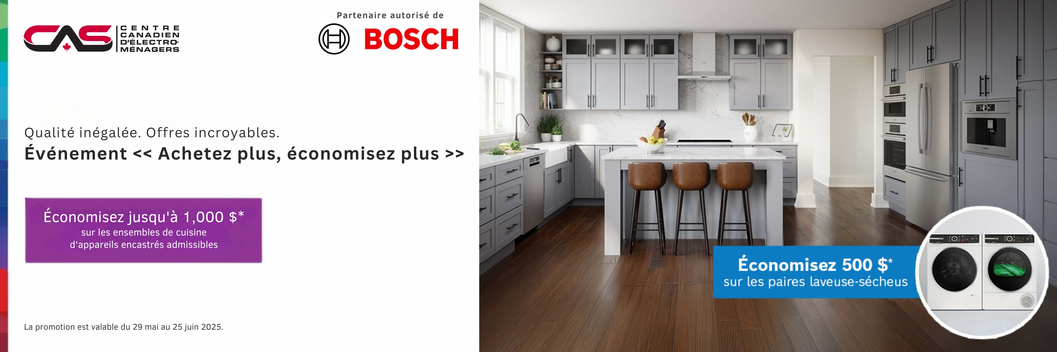 Promotion électroménagers Bosch