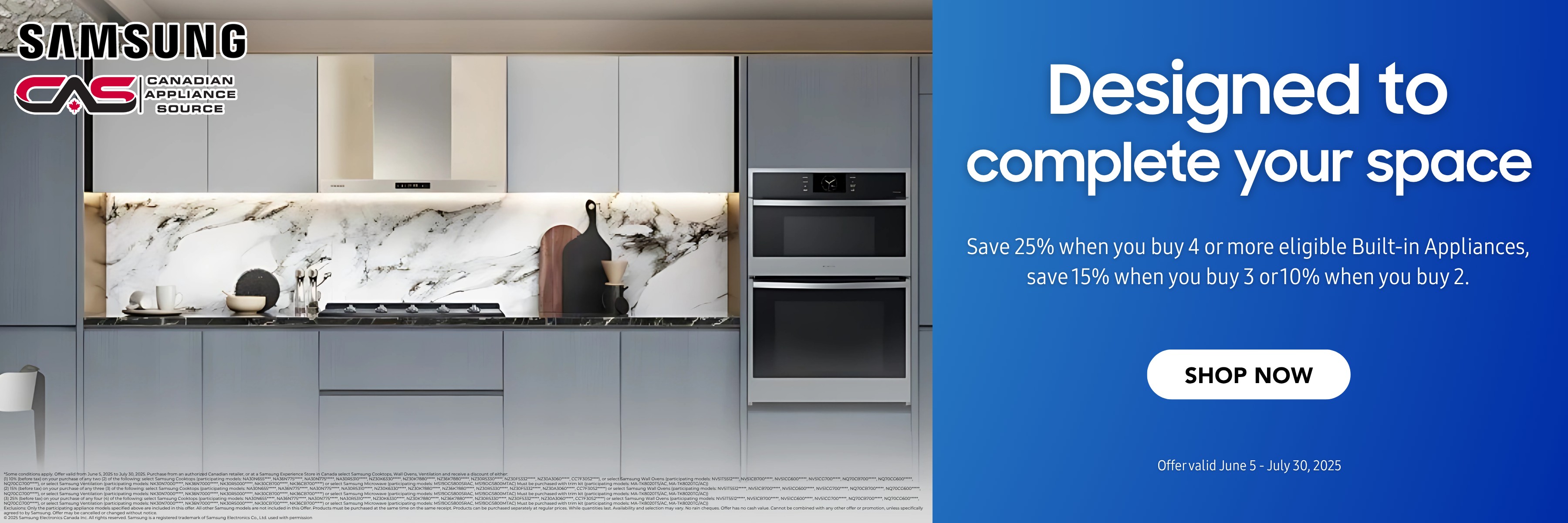 Samsung appliances promotion