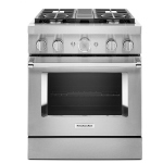 KitchenAid 30 inch Dual Fuel Range
