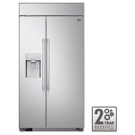 LG Studio 42 pouce 26 pi. cu. Réfrigérateur encastré