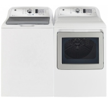 GE GTW680BMRWS Top Load Washer
GE GTD65EBMRWS Electric Dryer Combo