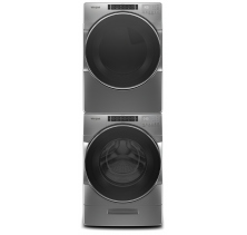 Whirlpool 3-pc Stackable WFW8620HC Washer & WGD8620HC Gas Dryer & Stacking Kit W10869845