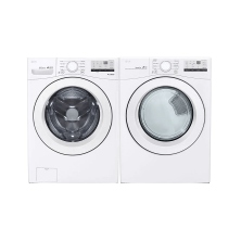 LG WM3400CW Washer
LG DLE3400W Electric Dryer Combo