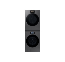 Samsung 3-Piece Stackable WF90F53ADSA5 Washer, DV90F53AESAC Electric Dryer & Stacking Kit