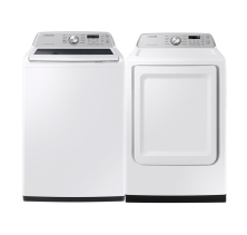 Samsung WA46CG3505AWA4 Washer 
Samsung DVE47CG3500WAC Electric Dryer Combo