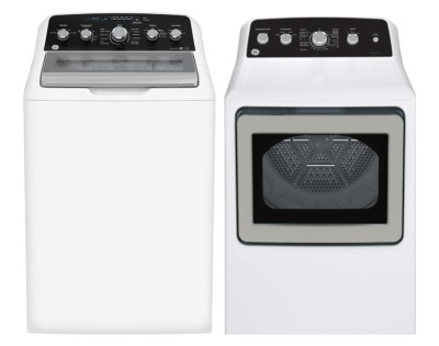 GE GTW491BMRWS Top Load Washer
GE GTD49EBMRWS Electric Dryer Combo